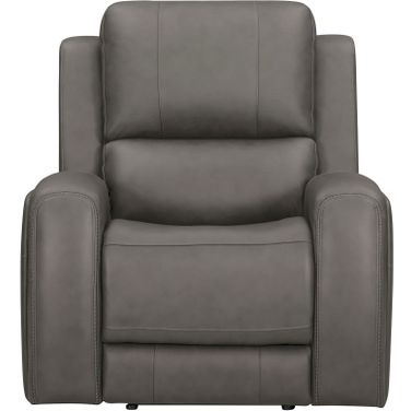Belmont Zero Gravity Power Recliner with Headrest and Footrest In Autumn Fog