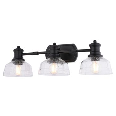 Beloit 25.5 Inch 3 Light Vanity In Matte Black