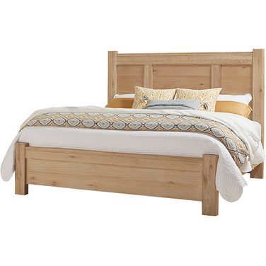 Ben's King Poster Bed In Bleached White