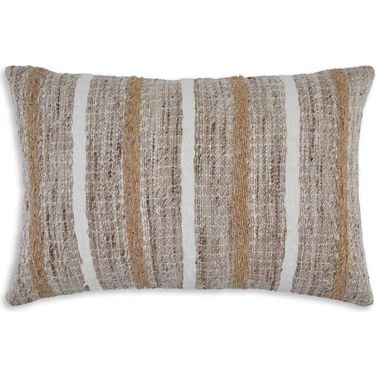 Benish Pillow In Tan and Brown and White