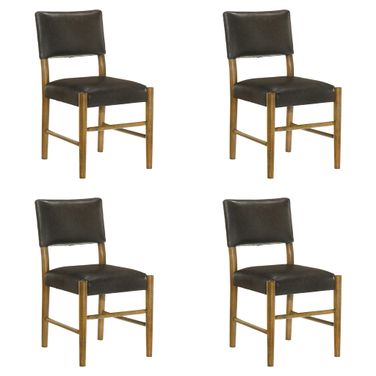 Bennet Dining Chair Set of 4 In Natural and Black