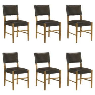 Bennet Dining Chair Set of 6 In Natural and Black