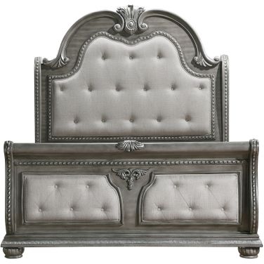 Bennington Queen Panel Bed In Gray