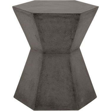 District Bento Accent Table In Slate Gray Concrete