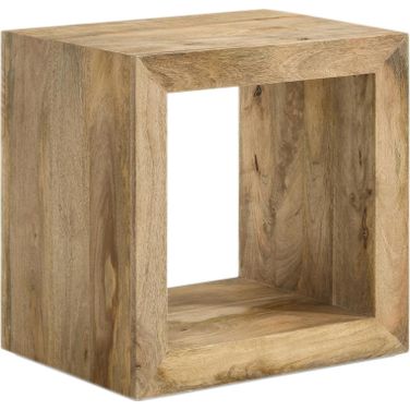Benton Rectangular Solid Wood End Table Natural