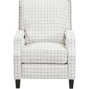 Berenson Push Back Reclining Chair In Beige