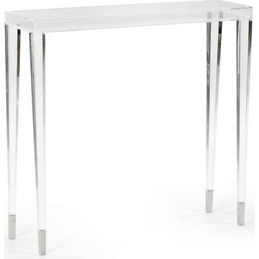 Berkshire Hall Table In Clear and Silver
