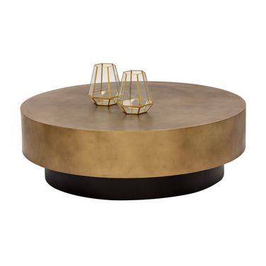 Bernaby Coffee Table In Antique Brass