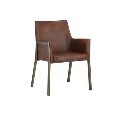 Bernadette Dining Armchair In Bravo Cognac