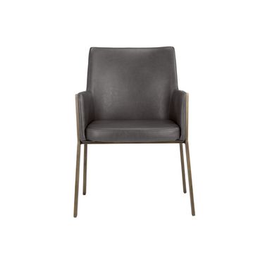 Bernadette Dining Armchair In Kendall Grey