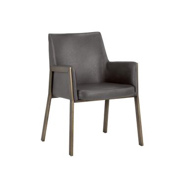 Bernadette Dining Armchair In Kendall Grey