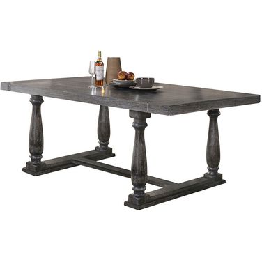 Bernard Dining Table (Weathered Gray Oak)