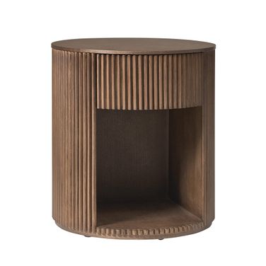 Bert Round End Table In Walnut