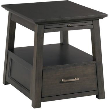 Bessemer End Table In Black Stone