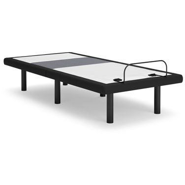 Best Base with Lumbar and Audio Twin XL Adjustable Base In Charcoal Gray