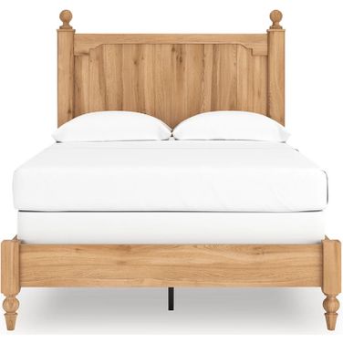 Bestmere Full Panel Bed In Warm Brown