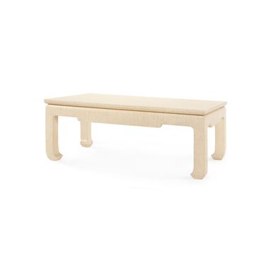 Bethany Large Rectangular Coffee Table In Natural Twill
