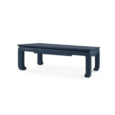 Bethany Large Rectangular Coffee Table In Storm Blue