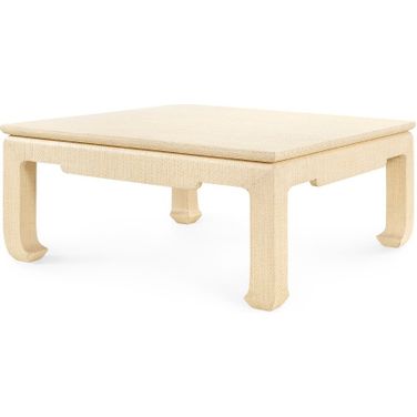 Bethany Large Square Coffee Table In Natural Twill