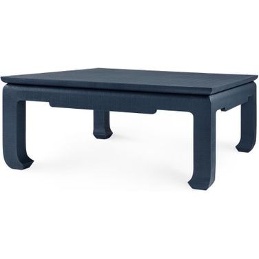 Bethany Large Square Coffee Table In Storm Blue