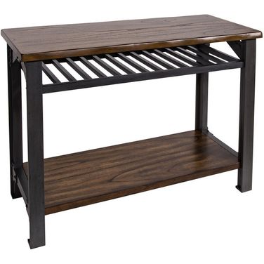 Bethel Park Console Table In Medium Brown
