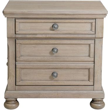 Bethel Wire Brushed Nightstand