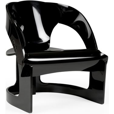 Beverly Grove Acrylic Chair In Black