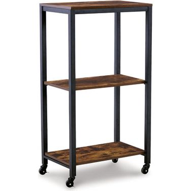 Bevinfield Brown And Black Bar Cart