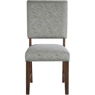 Franco Side Chair Set of 2 In Gray and Brown