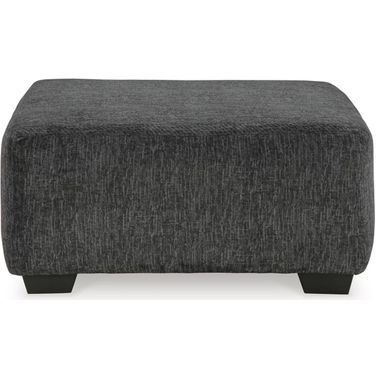 Biddeford Onyx Oversized Accent Ottoman In Shadow