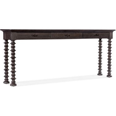 Big Sky Turned Leg Sofa Table In Black