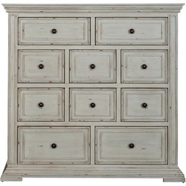 Big Valley 10 Drawer Chesser In White