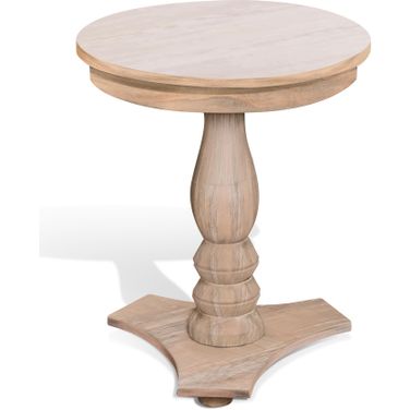 Bijou Round Accent Table In Wheat