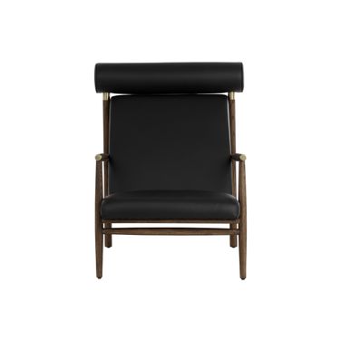Biko Lounge Chair In Black and Brown