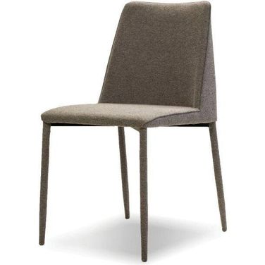 Billings Dark Gray Fabric With Metal Frame Dining Chair - Set of 2
