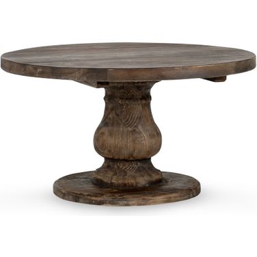 Biltmore Round Coffee Table In Aged Brown