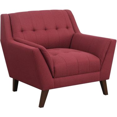 Binetti Accent Chair In Brick Red