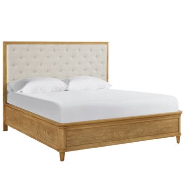 Birchaven Brindle King Upholstered Bed In Beige