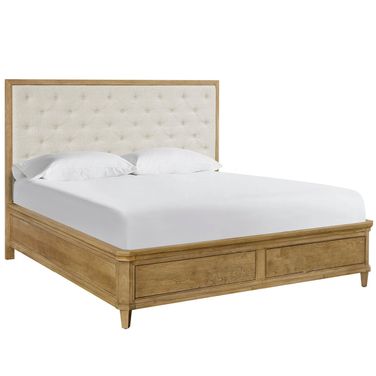 Birchaven Brindle Queen Upholstered Storage Bed In Beige