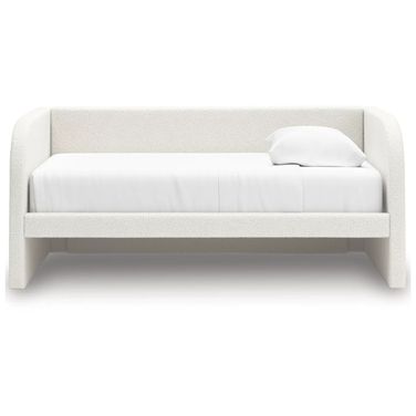 Birkmore Twin Upholstered Day Bed In Tan and White