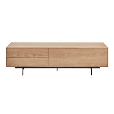 Birmingham 71 Inch Media Stand In Oak and Black