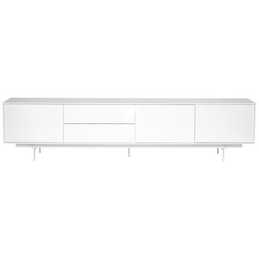 Birmingham 84 Inch Media Stand In High Gloss White