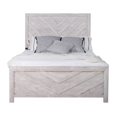 Biscayne California King Panel Bed In Gray