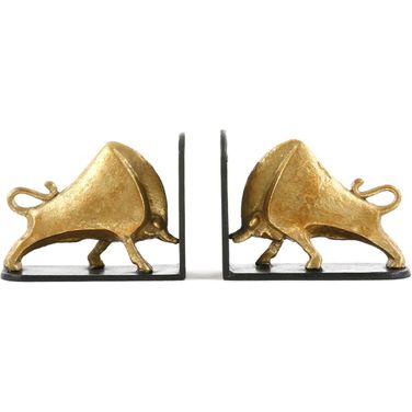 Bisoni Bookends Set of 2 In Gold Leaf
