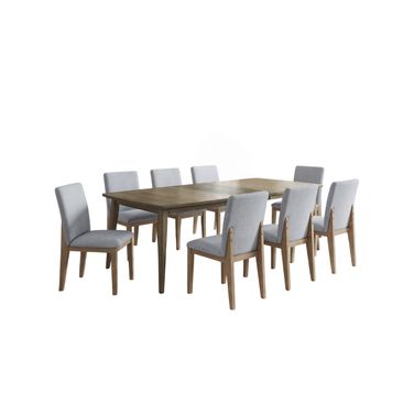 Bistro 9-Piece Extendable 72-88 Inch Dining Set In Vintage Walnut