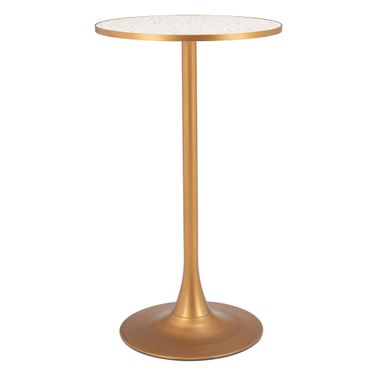 Bite Bar Table In Beige and Gold