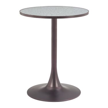 Bite Bistro Table In Gray and Bronze