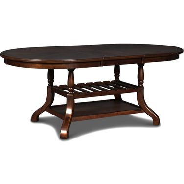 Bixby Espresso Oval Extendable Dining Table