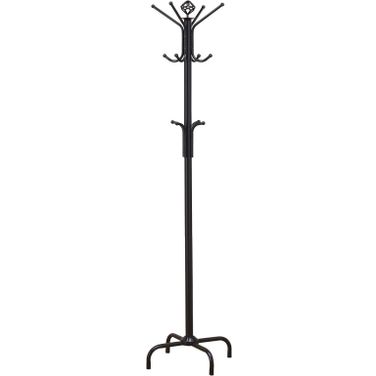 Collier 12-hook Coat Rack Black