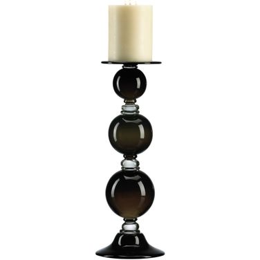 Black Globe Medium Candle Holder